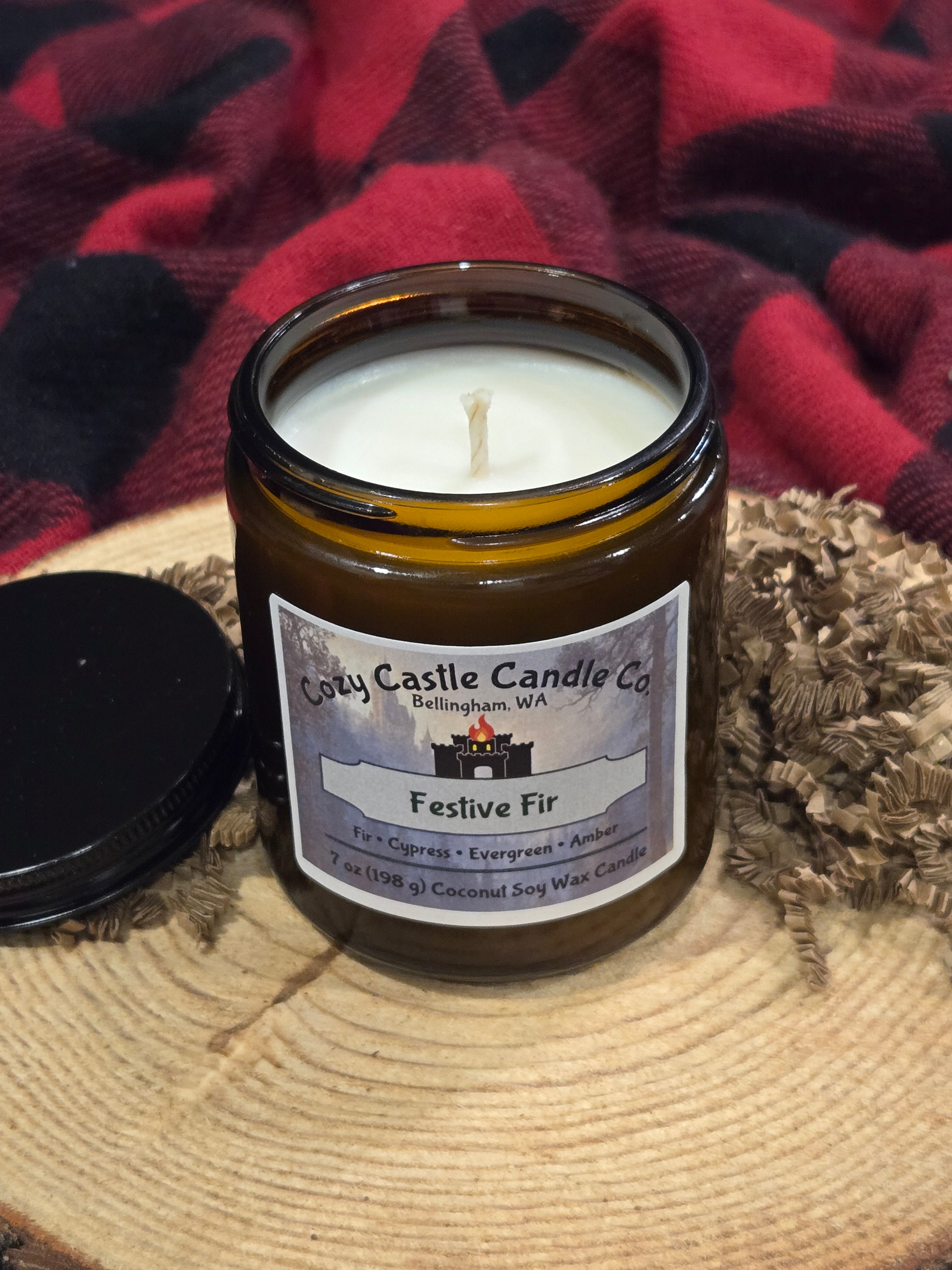 "Festive Fir" 7oz Scented Candle